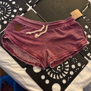 Women's Athletic Burgundy Shorts